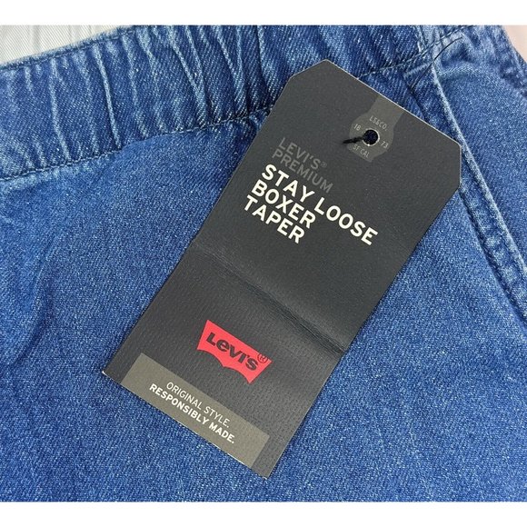 Levi's Premium Stay Loose Boxer Taper Denim Hemp Mens Medium Jeans Chill Tech - Picture 4 of 12